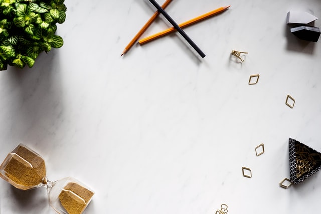 Sablier plan de travail de bureau